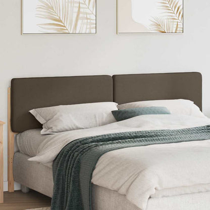 Testiera imbottita Marrone e taupe 180 cm Pino massello