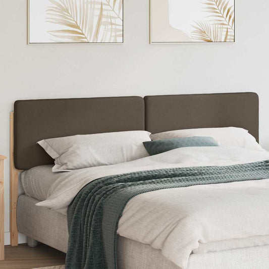 Testiera imbottita Marrone e taupe 180 cm Pino massello