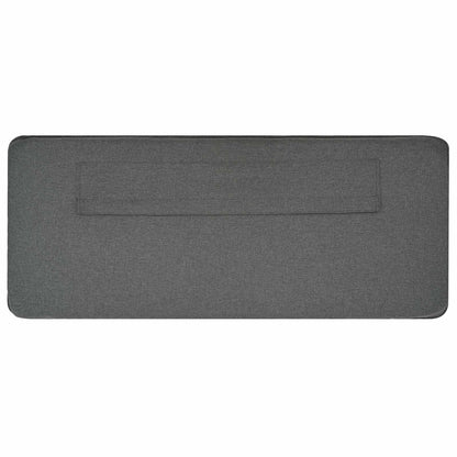 Testiera imbottita Marrone e Grigio Chiaro 200 cm Pino massello