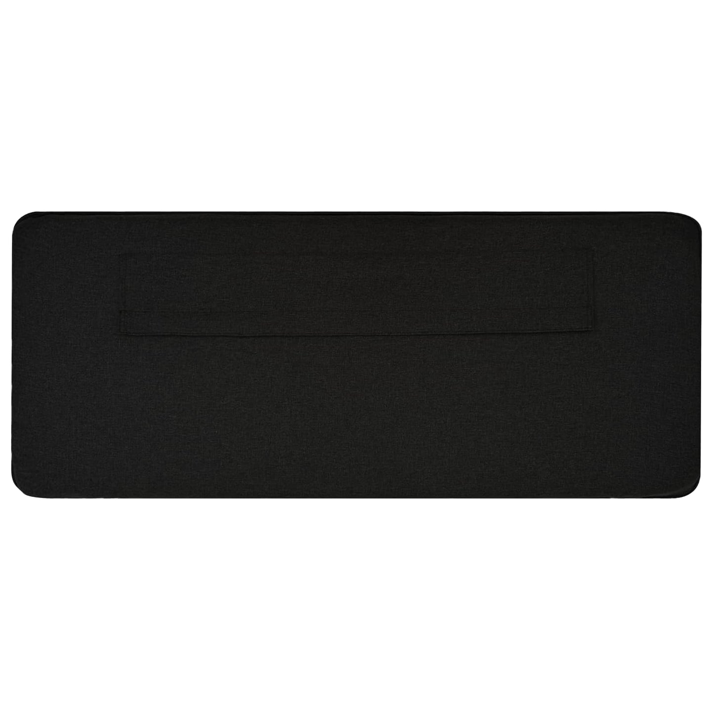 Testiera imbottita Marrone e Nero 160 cm Pino massello