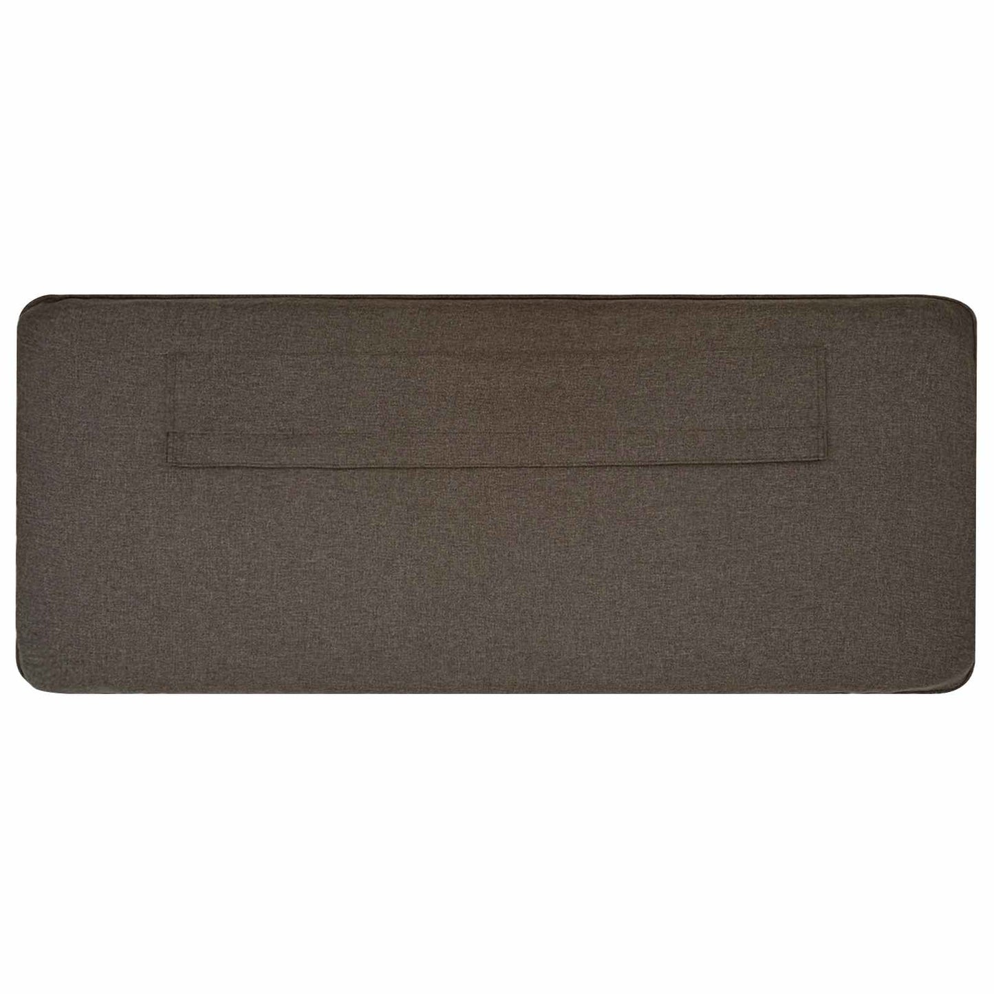 Testiera imbottita Marrone e taupe 140 cm Pino massello