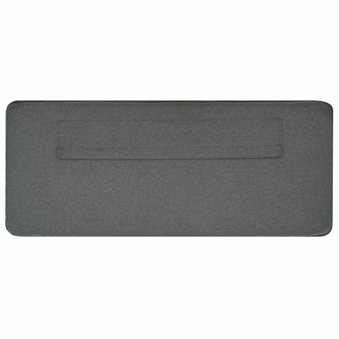 Testiera imbottita Bianco e grigio chiaro 120 cm Pino massello