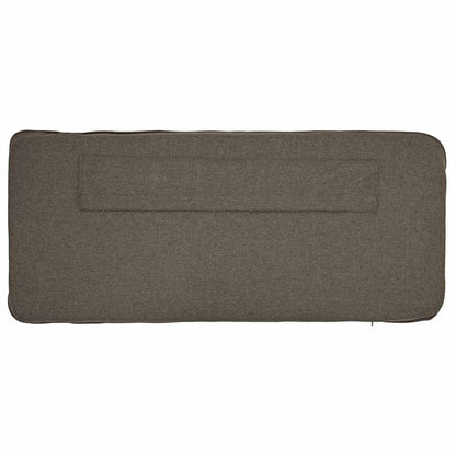 Testiera imbottita Marrone e taupe 200 cm Pino massello