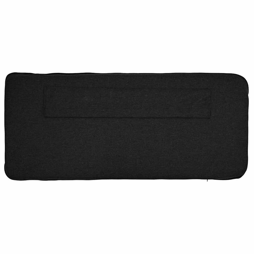 Testiera imbottita Marrone e Nero 180 cm Pino massello