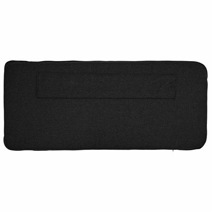 Testiera imbottita Marrone e Nero 160 cm Pino massello