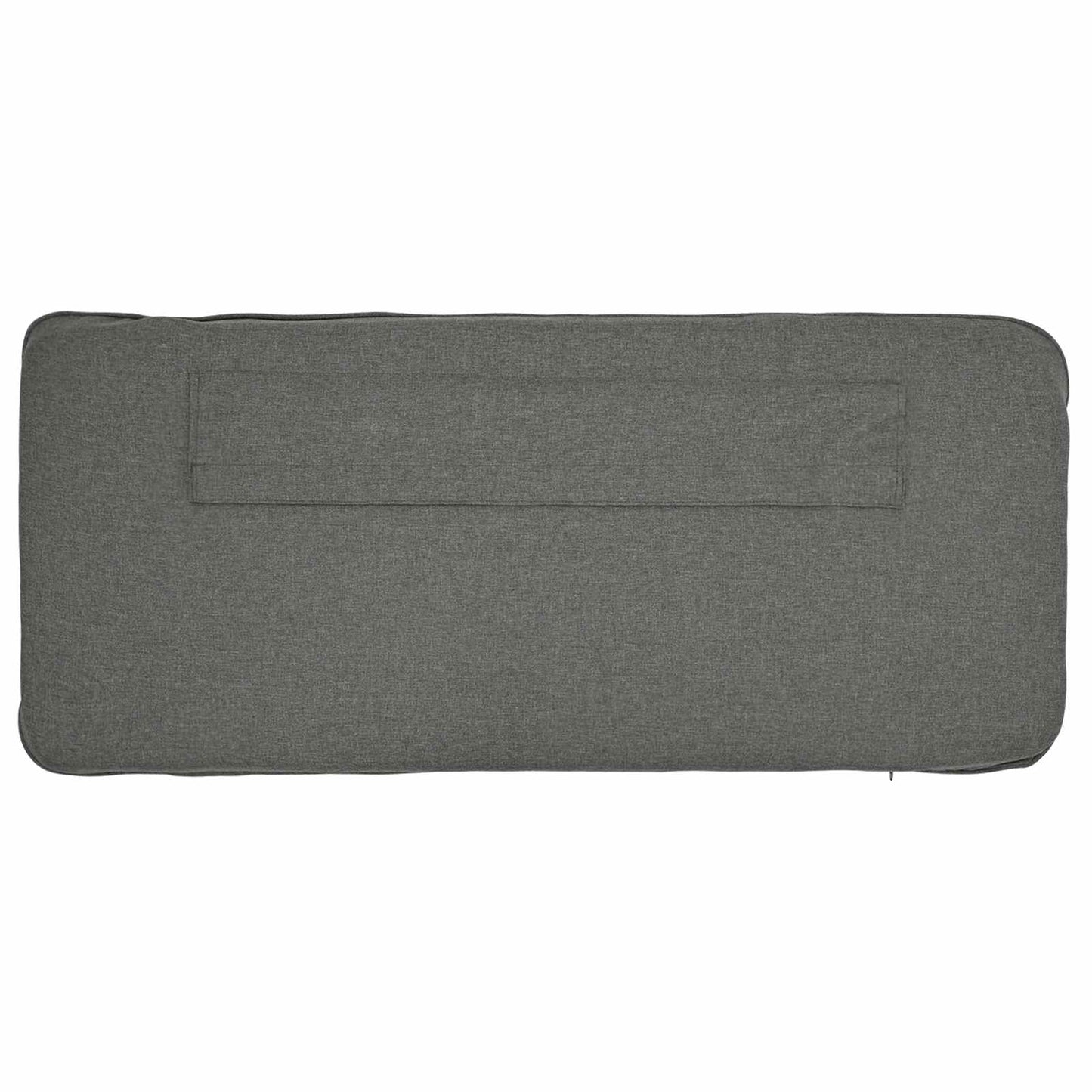 Testiera imbottita Bianco e grigio chiaro 150 cm Pino massello