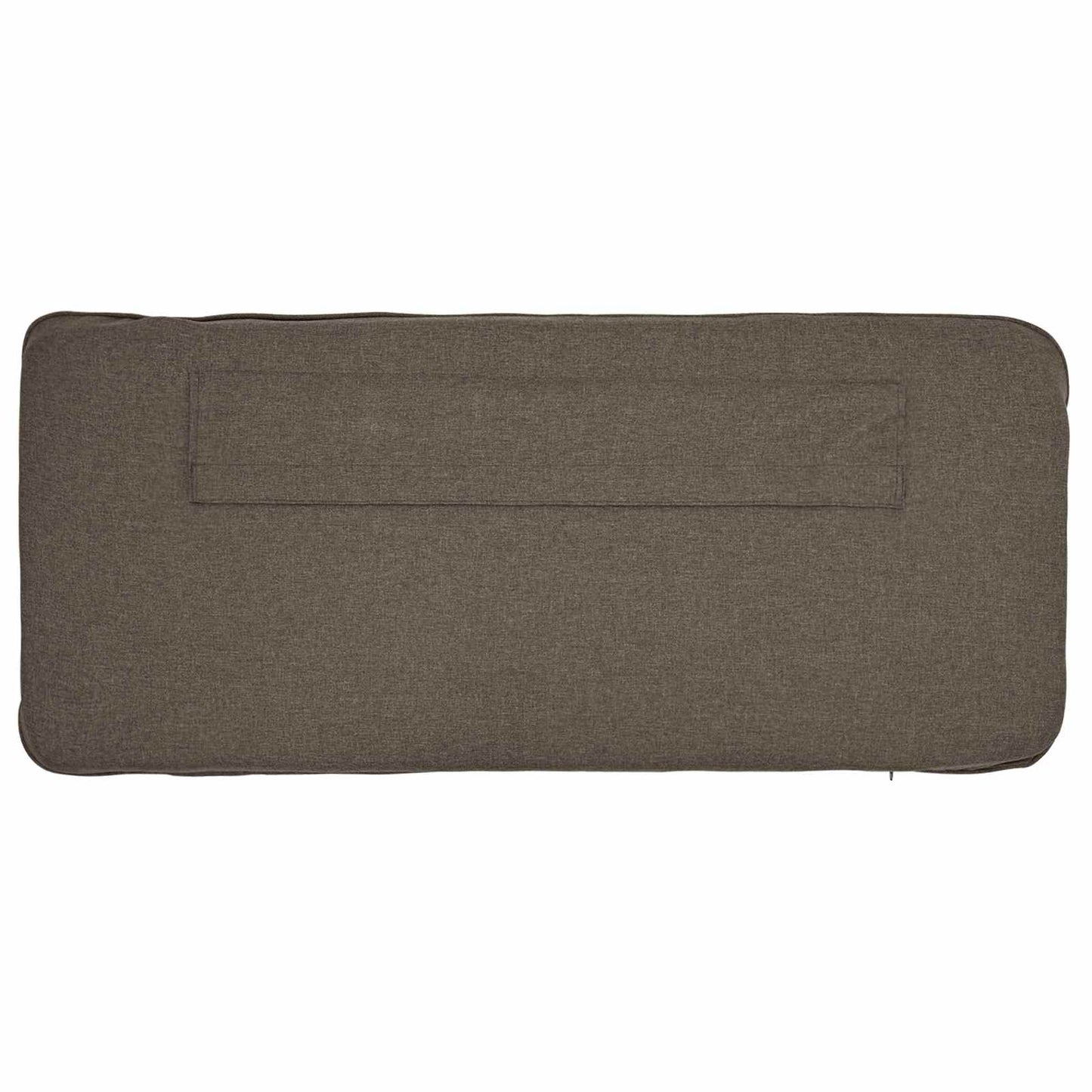 Testiera imbottita Marrone e taupe 120 cm Pino massello