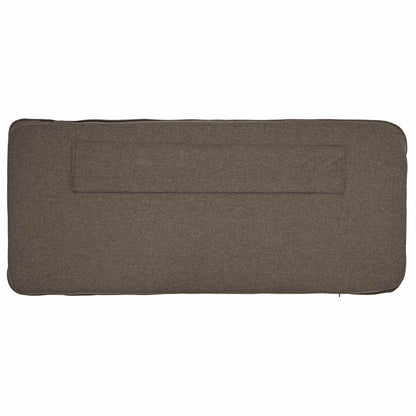 Testiera imbottita Marrone e taupe 120 cm Pino massello