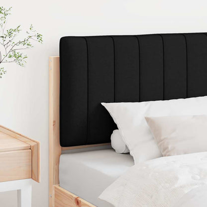 Testiera imbottita Marrone e Nero 90 cm Pino massello