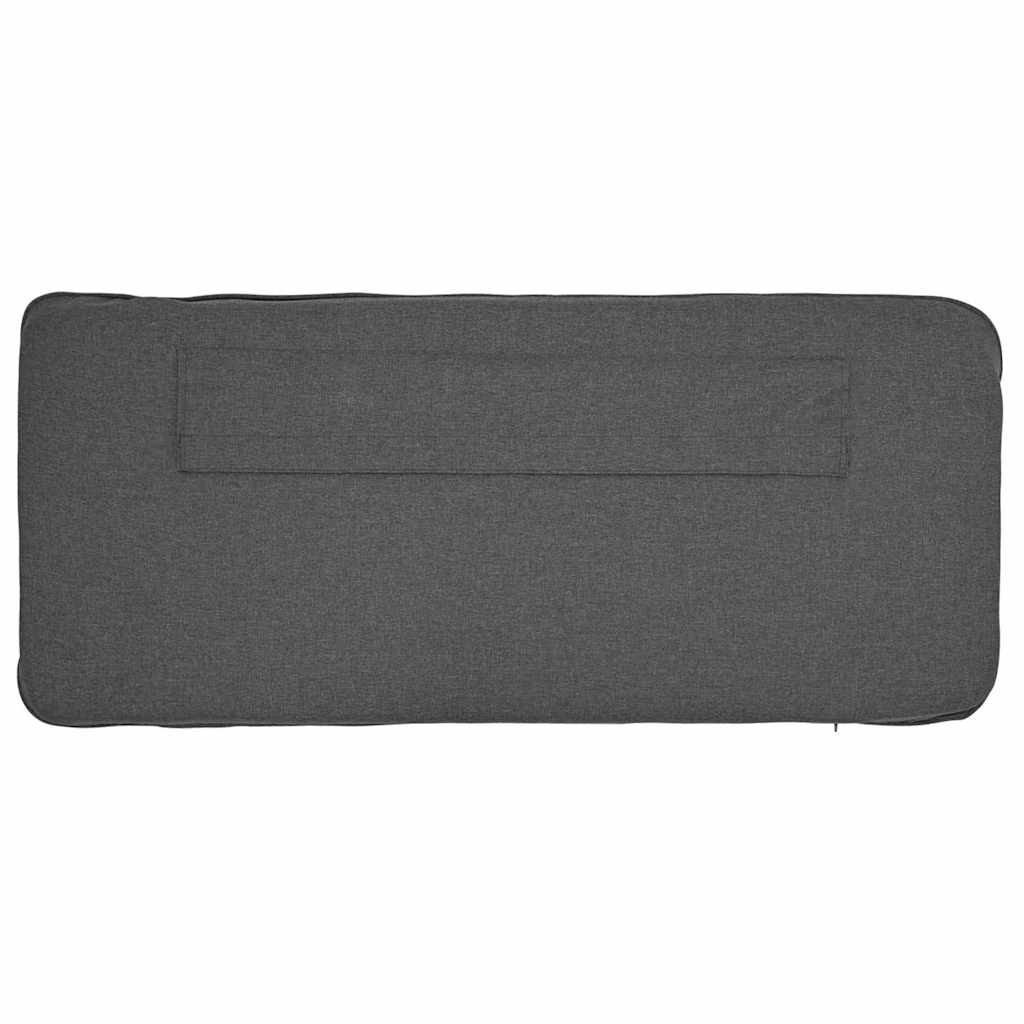 Testiera imbottita Marrone e grigio scuro 80 cm Pino massello