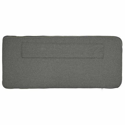 Testiera imbottita Bianco e grigio chiaro 75 cm Pino massello