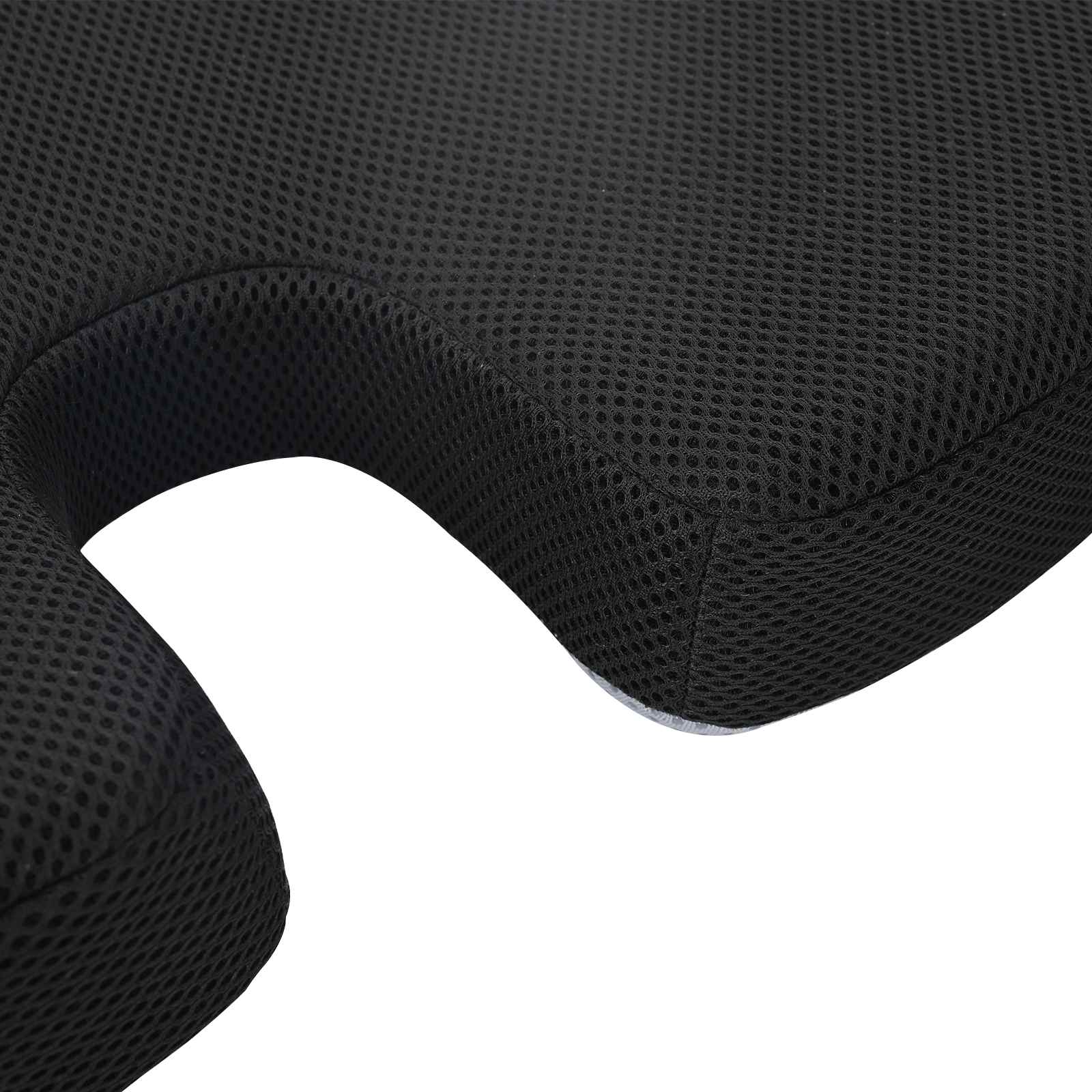 Cuscino per la seduta Nero 47 x 36,5 x 8 cm Schiuma Memory | homemem39
