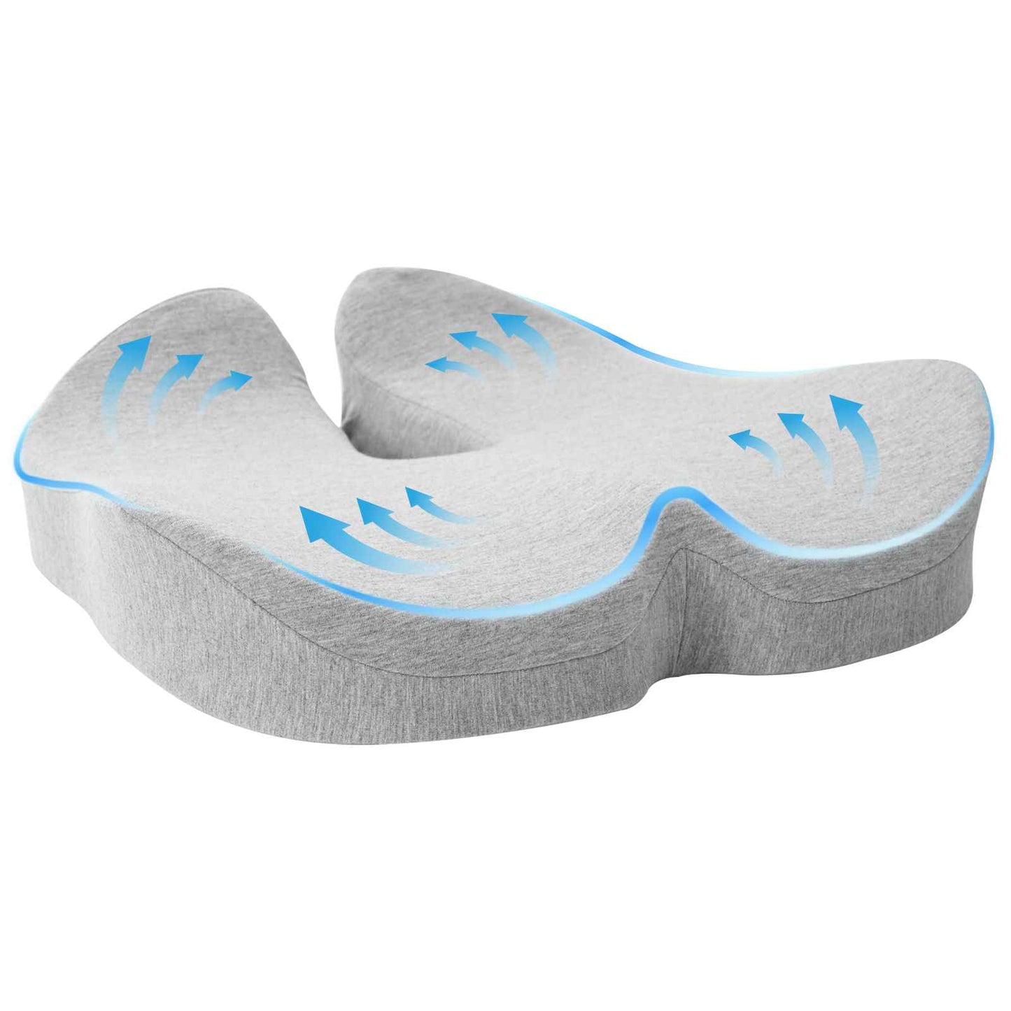 Cuscino per la seduta Grigio chiaro 50 x 43 x 10 cm | homemem39