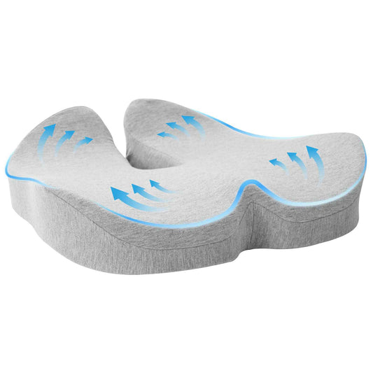 Cuscino per la seduta Grigio chiaro 50 x 43 x 10 cm | homemem39
