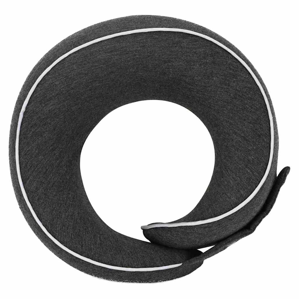 Cuscino da viaggio per il collo Grigio scuro Schiuma Memory | homemem39