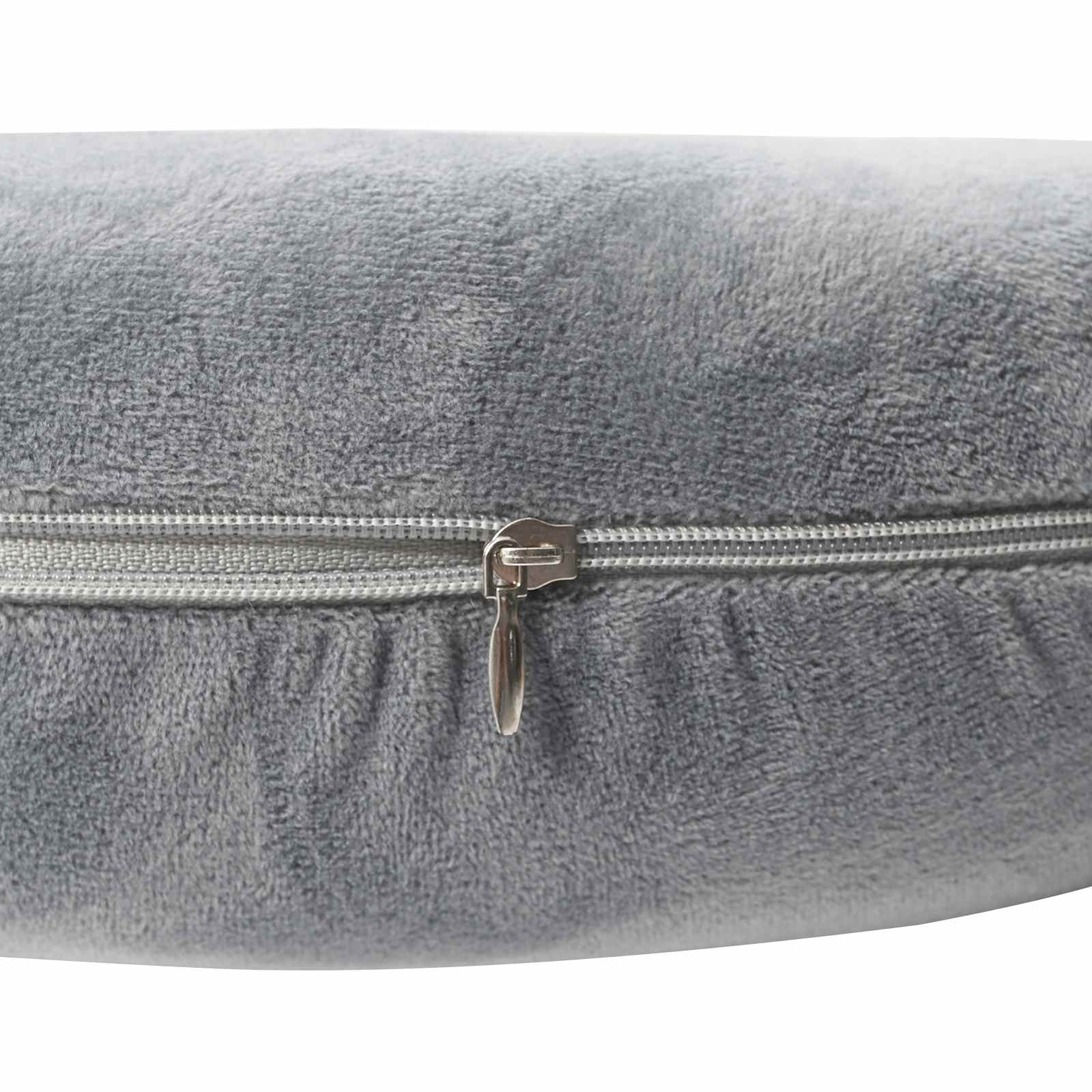 Cuscino da viaggio per il collo Grigio Schiuma Memory | homemem39