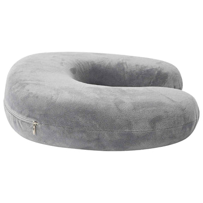 Cuscino da viaggio per il collo Grigio Schiuma Memory | homemem39