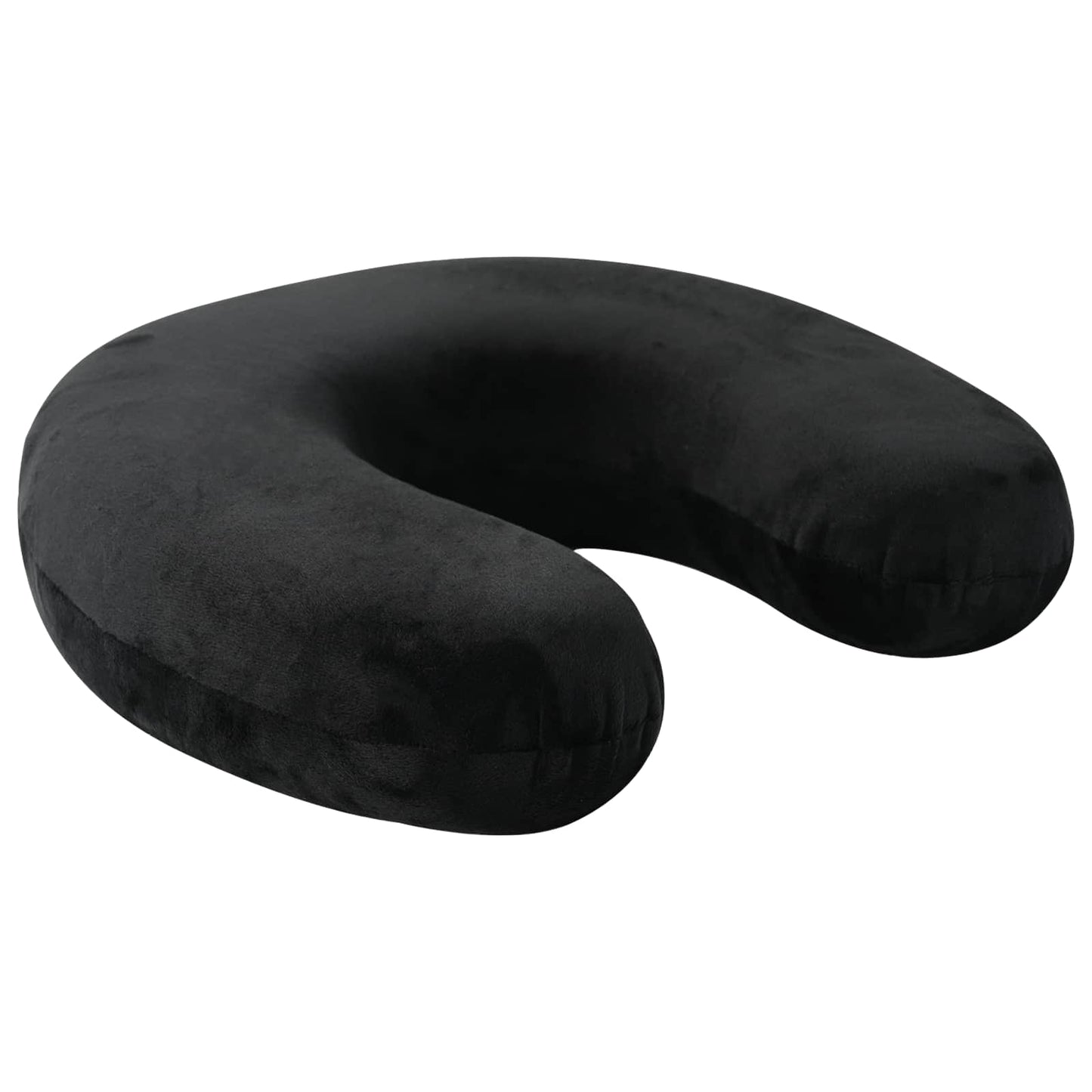 Cuscino da viaggio per il collo Nero Schiuma Memory | homemem39