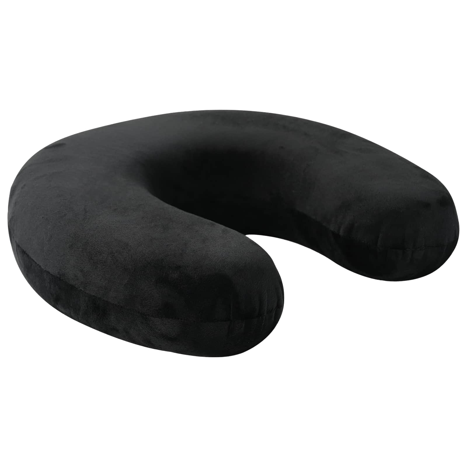 Cuscino da viaggio per il collo Nero Schiuma Memory | homemem39