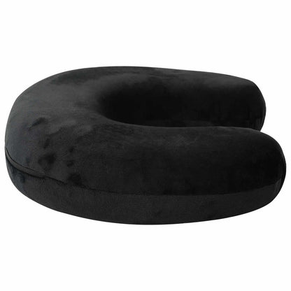 Cuscino da viaggio per il collo Nero Schiuma Memory | homemem39