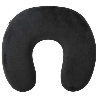 Cuscino da viaggio per il collo Nero Schiuma Memory | homemem39