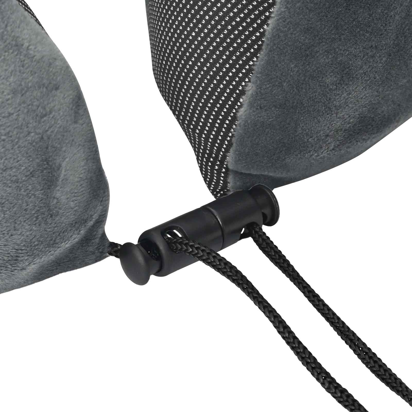 Cuscino da Viaggio per il Collo Grigio 27 x 26 x 14 cm | homemem39