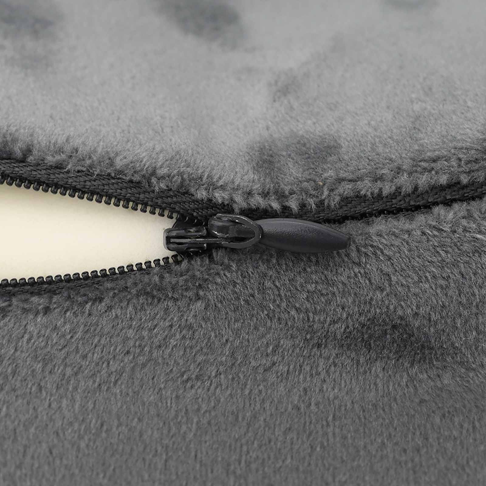 Cuscino da Viaggio per il Collo Grigio 27 x 26 x 14 cm | homemem39
