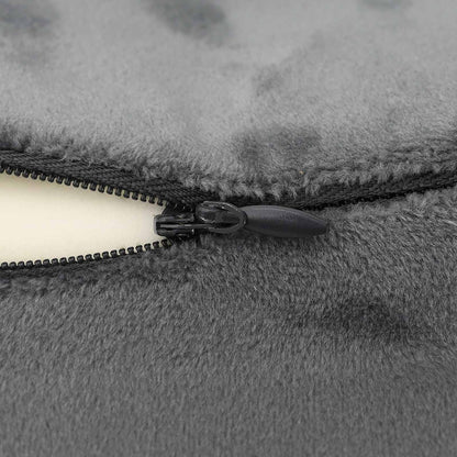 Cuscino da Viaggio per il Collo Grigio 27 x 26 x 14 cm | homemem39