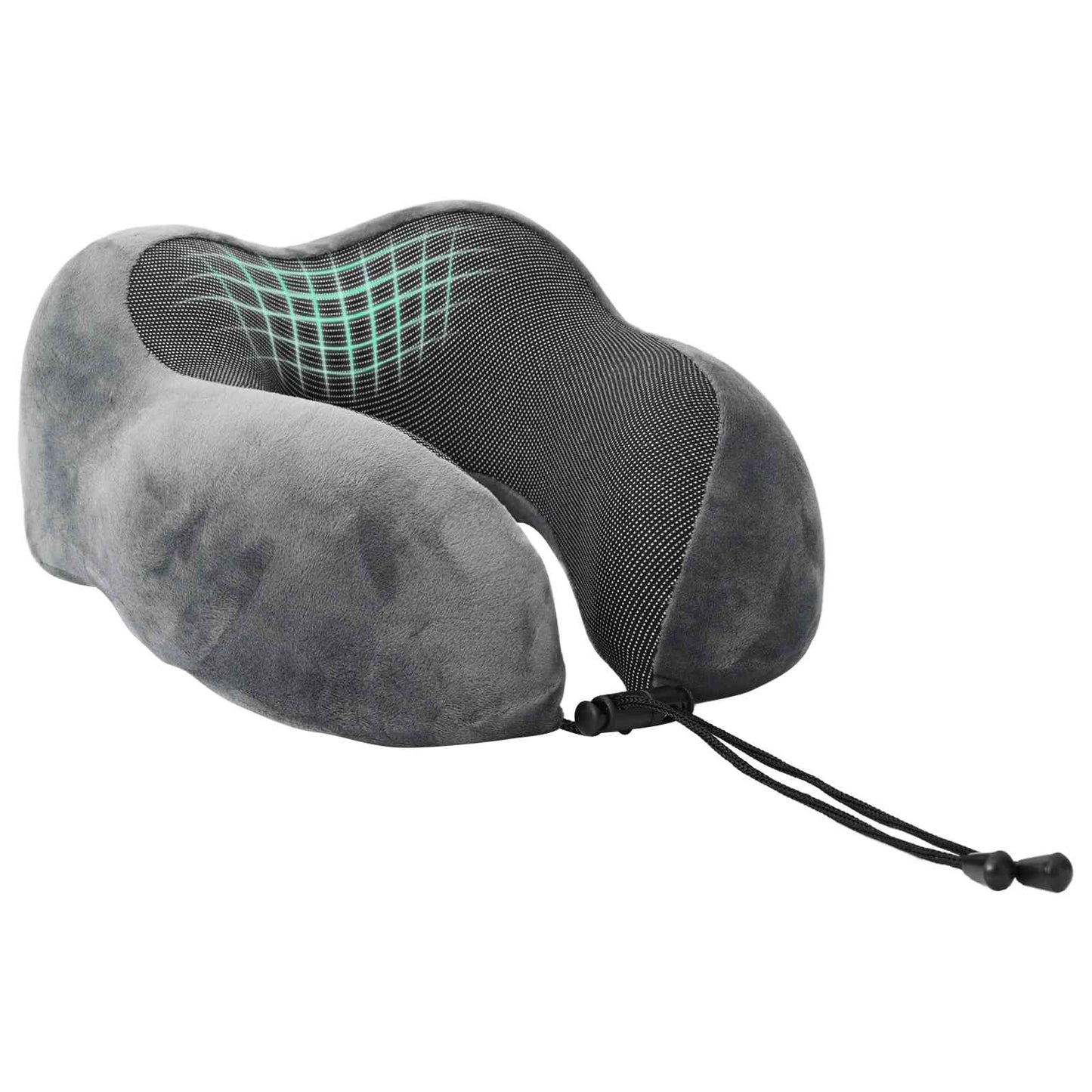 Cuscino da viaggio per il collo Grigio Schiuma Memory