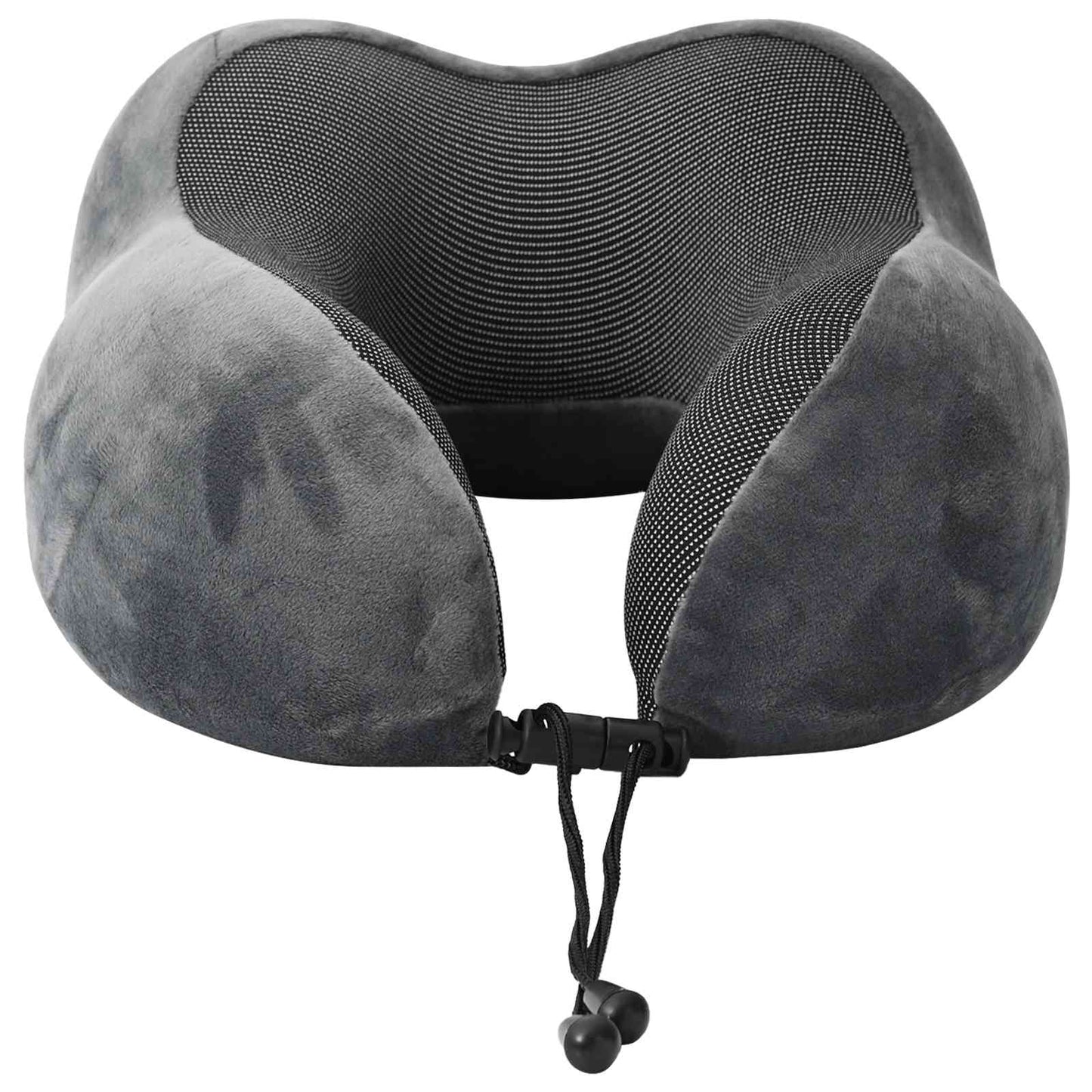 Cuscino da Viaggio per il Collo Grigio 27 x 26 x 14 cm | homemem39