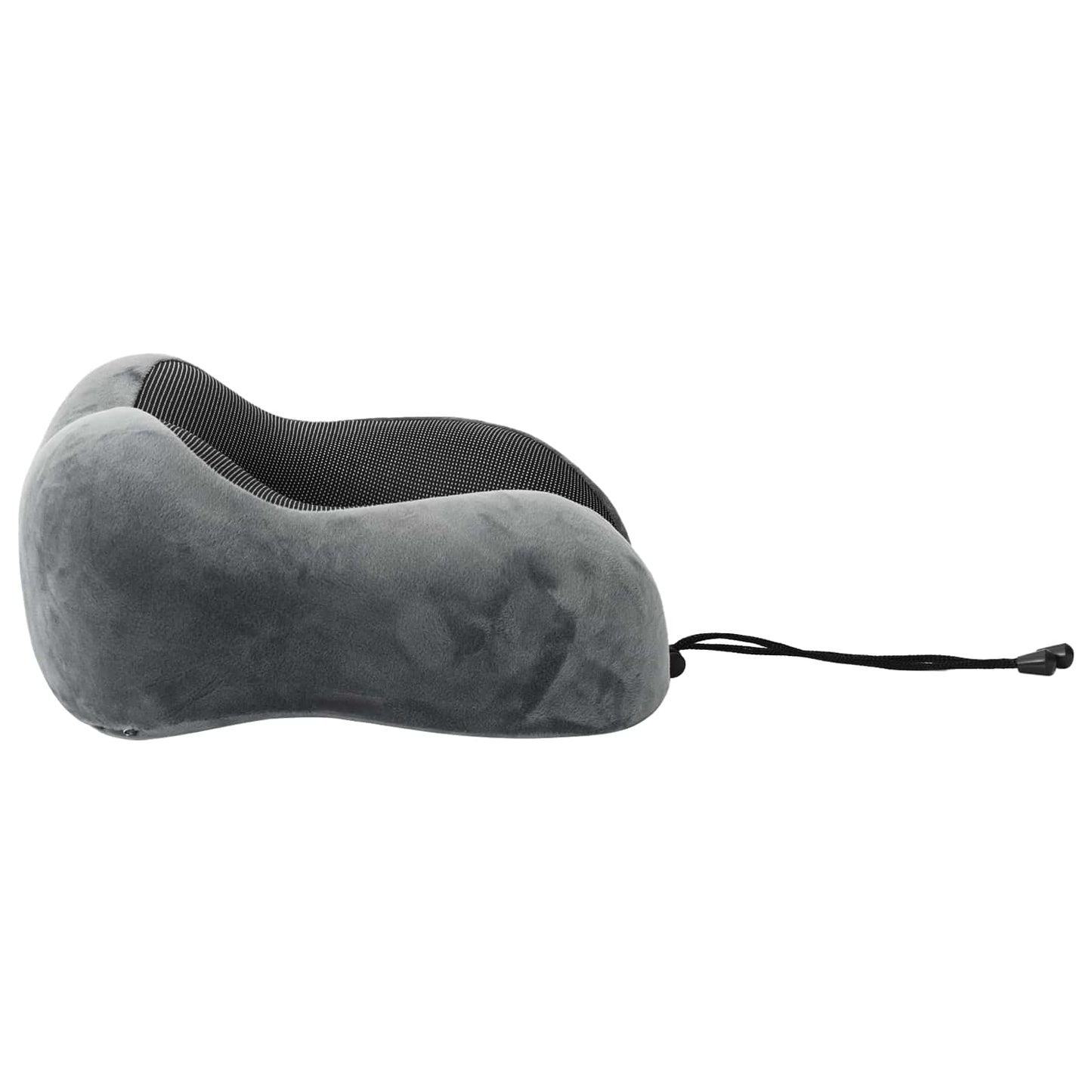 Cuscino da Viaggio per il Collo Grigio 27 x 26 x 14 cm | homemem39