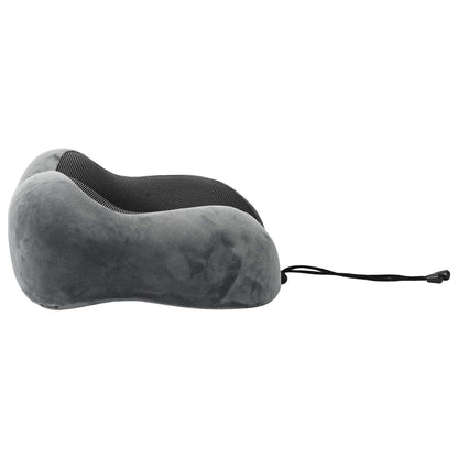 Cuscino da Viaggio per il Collo Grigio 27 x 26 x 14 cm | homemem39