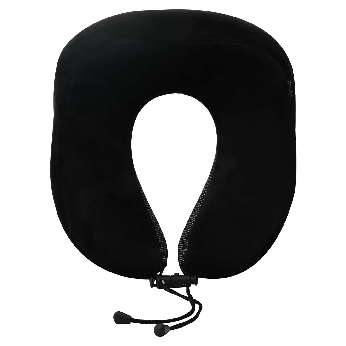 Cuscino da Viaggio per il Collo Regolabile Nero 27 x 26 x 14 cm | homemem39