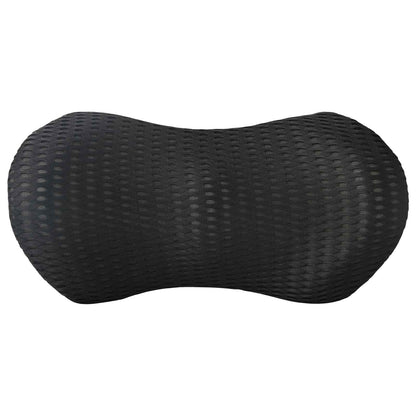 Cuscino lombare Nero Schiuma Memory 46 x 24 x 11 cm | homemem39