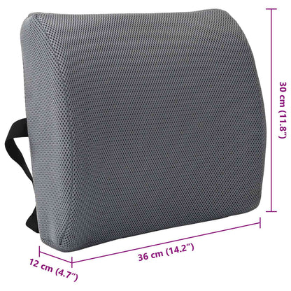 Cuscino lombare Grigio Schiuma Memory 36 x 30 x 12 cm | homemem39