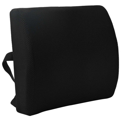 Cuscino lombare Nero Schiuma Memory 35,5 x 30 x 12 cm | homemem39