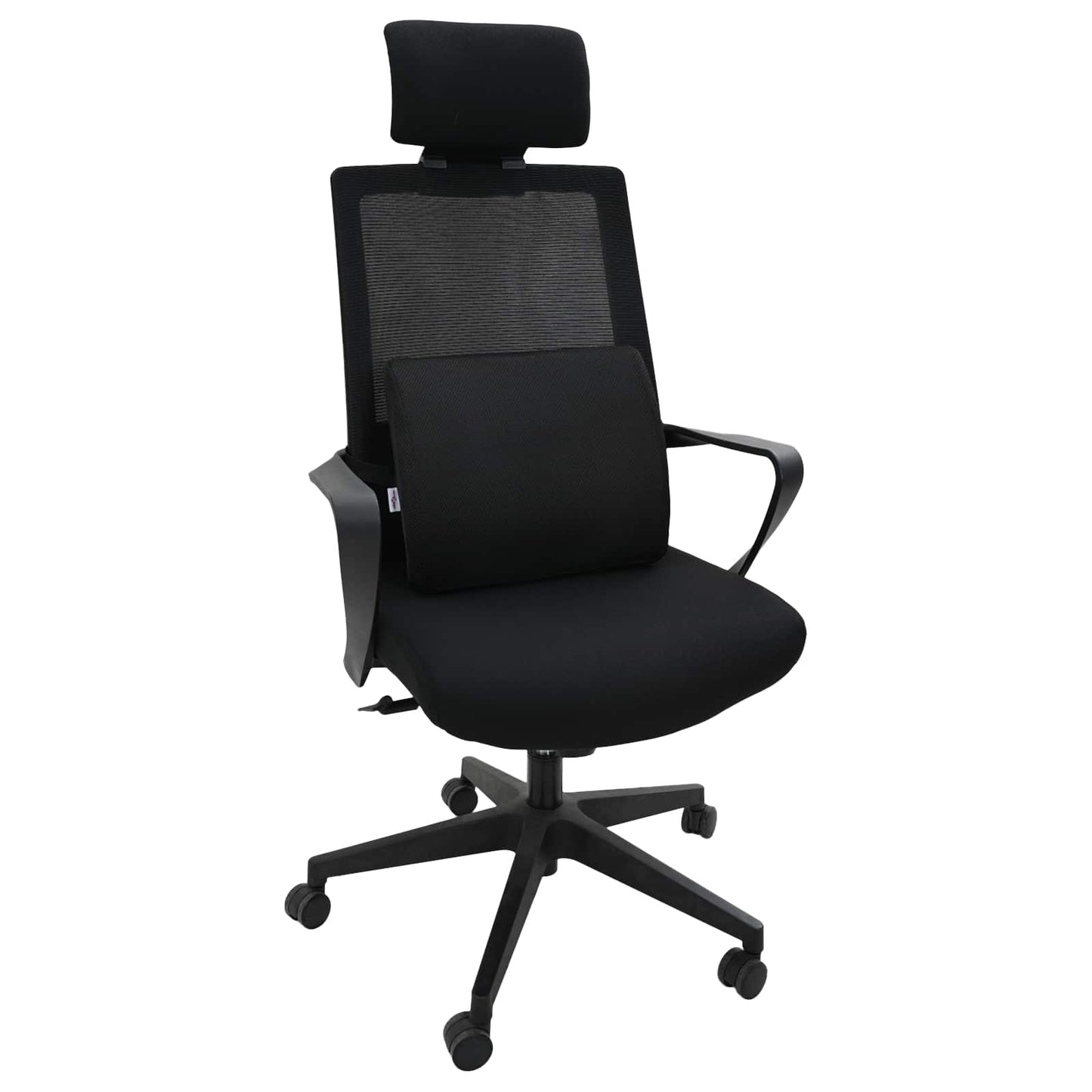 Cuscino lombare Nero Schiuma Memory 35,5 x 30 x 12 cm | homemem39