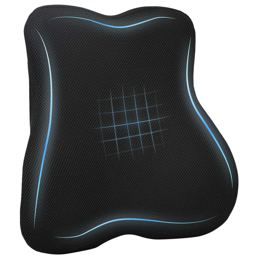 Cuscino lombare Nero Schiuma Memory 40 x 40 x 11 cm | homemem39
