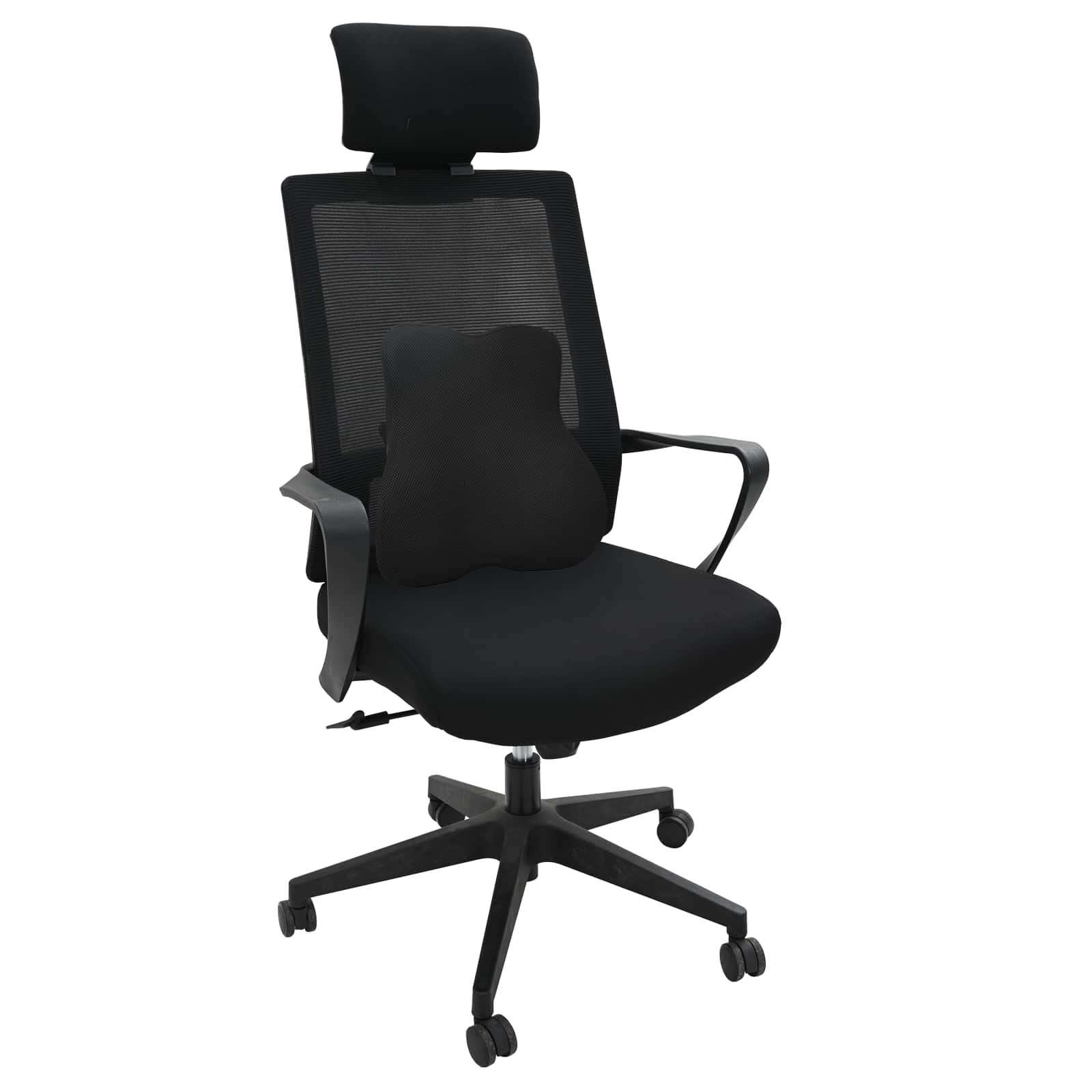 Cuscino lombare Nero Schiuma Memory 40 x 40 x 11 cm | homemem39