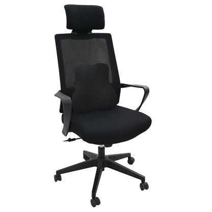 Cuscino lombare Nero Schiuma Memory 40 x 40 x 11 cm | homemem39