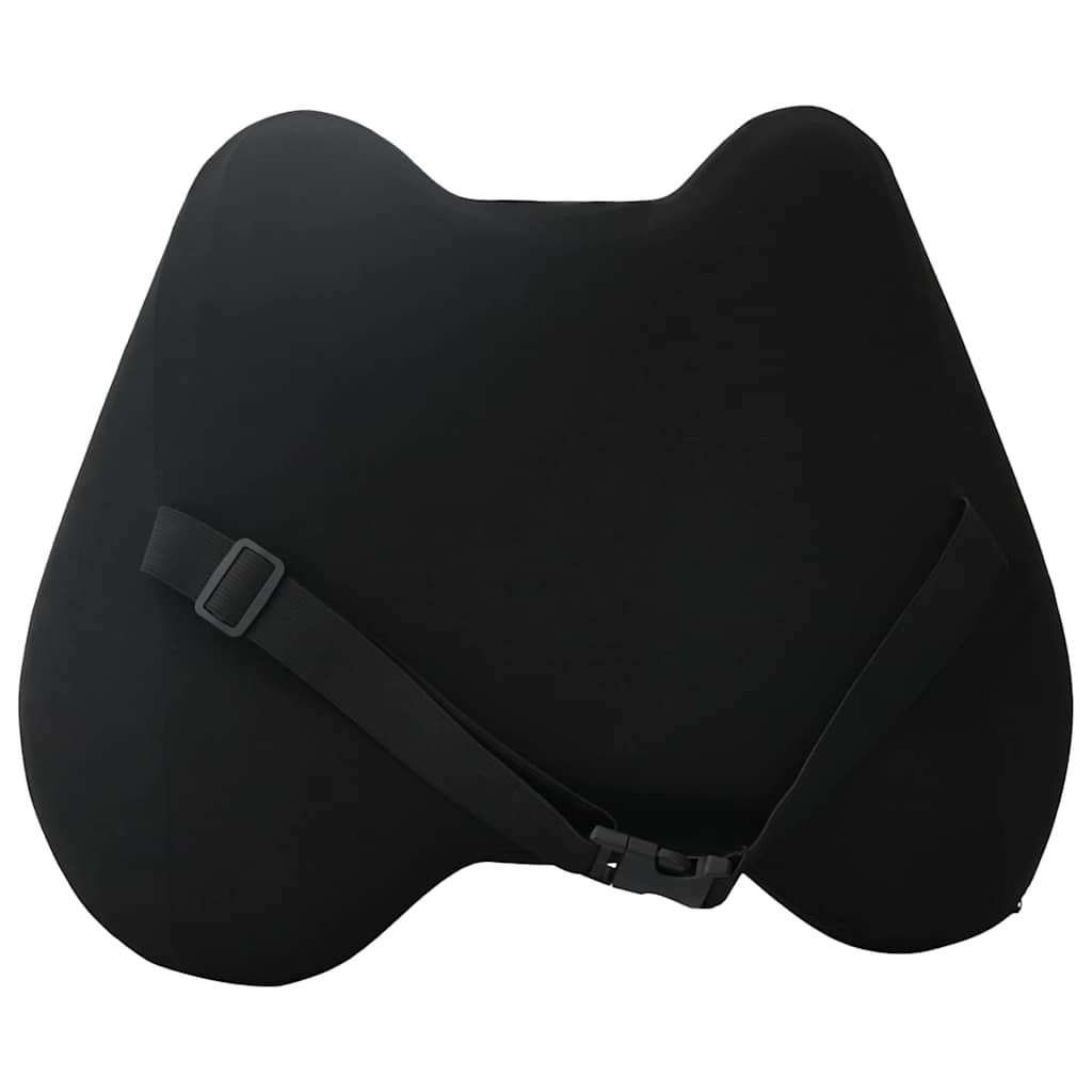 Cuscino lombare Nero Schiuma Memory 40 x 32 x 13 cm | homemem39