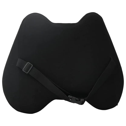 Cuscino lombare Nero Schiuma Memory 40 x 32 x 13 cm | homemem39