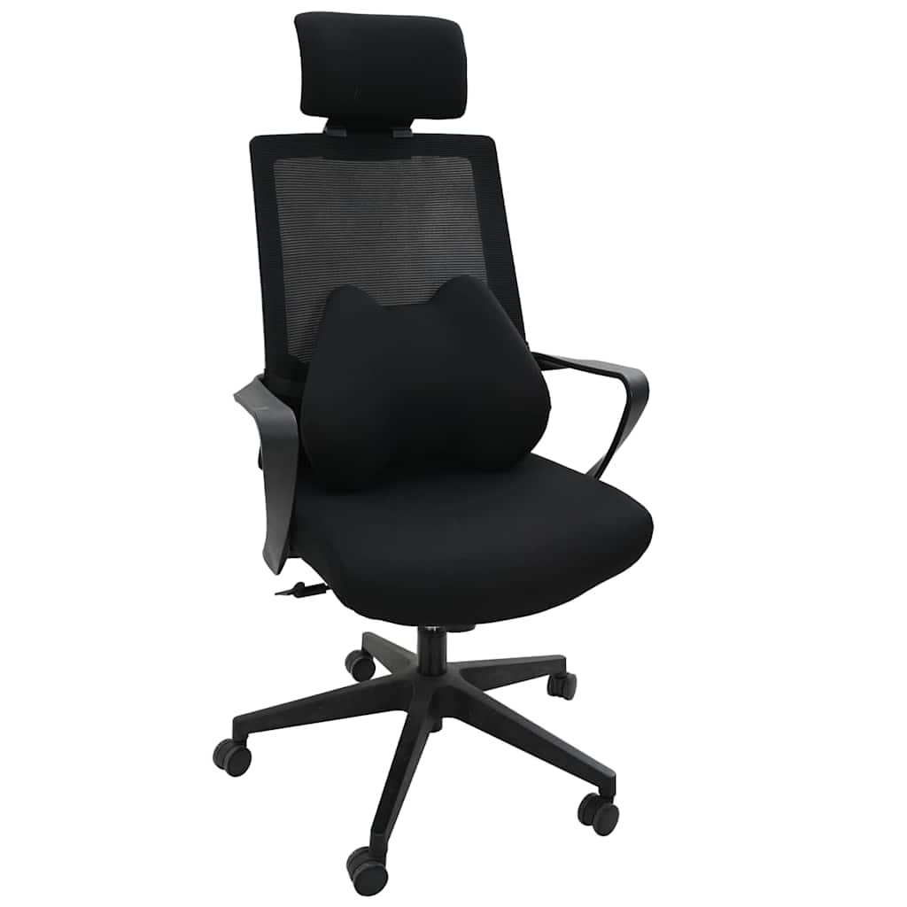 Cuscino lombare Nero Schiuma Memory 40 x 32 x 13 cm