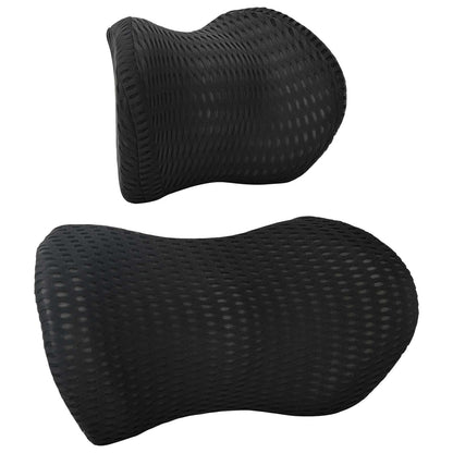 Cuscino cervicale, Cuscino lombare Nero Schiuma Memory | homemem39