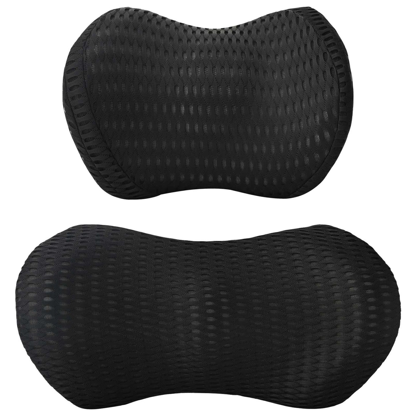 Cuscino cervicale, Cuscino lombare Nero Schiuma Memory | homemem39