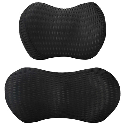 Cuscino cervicale, Cuscino lombare Nero Schiuma Memory | homemem39