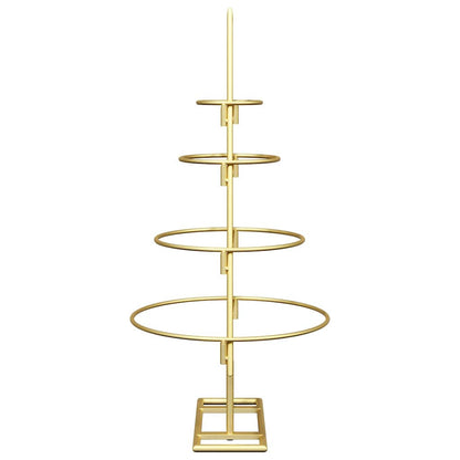 Albero di Natale in metallo con supporto Oro 60 cm