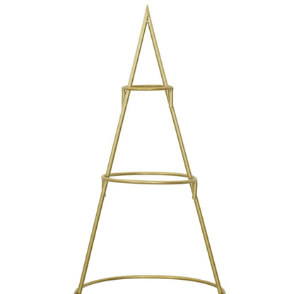 Albero di Natale in metallo con supporto Oro 150 cm