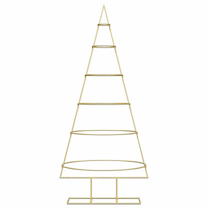Albero di Natale in metallo con supporto Oro 150 cm
