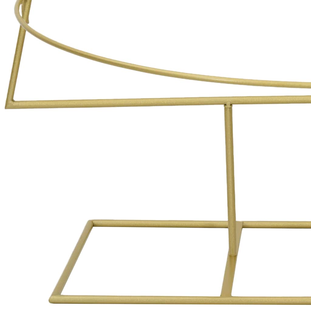 Albero di Natale in metallo con supporto Oro 180 cm